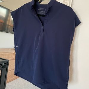 Figs Rafaela Scrub Top - Navy